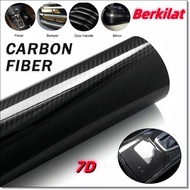 MY Ready Stock Car Carbon fiber sticker 7D Carbon Fiber Vinyl Wrap Film Car Sticker