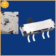 VASTJI 10Pcs 4 Pin Mini Slide Switch On-OFF 3Position Micro Slide Toggle Switch Miniature Horizontal