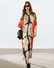 MARADA Maxi Dress | Magma | เดรสยาว เนื้อผ้า Rayon พิมพ์ลายสวยงาม