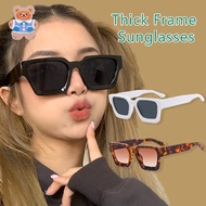 [CRS]Retro Thick Frame Sunglasses Square Frame Unisex Sunglasses Retro Glasses Large Frame Sunglasse