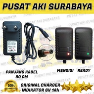 CHARGE BATERAI ADAPTOR 6 VOLT MOTOR VESPA ANAK SKUTER PMB PLIKO MOBILAN ANAK CHARGER 6 VOLT BATTERY 