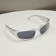 Y2K SILVER BLACK ZEYSPROJECT GLASSES