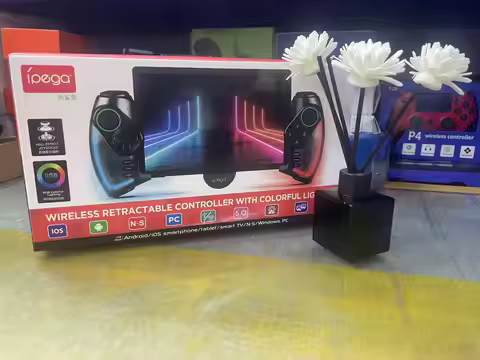 ipega Super Bluetooth Gamepad For Switch Android iOS iPad PC With RGB Light Linear Vibration Stretch