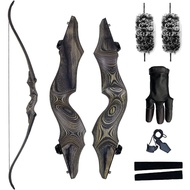 20-60lbs 60inch Recurve Bow for Adults Takedown Bow Right Hand Left Hand Wooden Bow for Beginner Out