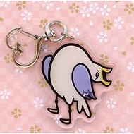 Seagulls Keychain - Angry Seagull Keyring - 2" Acrylic charm with heart clasper, gifts for bird love