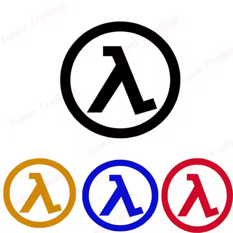 Fuwo Trading Car Stickers Creativity Half Life Lambda Symbol Decals Scratch-Proof Vinyl Accessories 