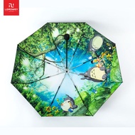 LORDWEY | Animated Bunnies Fully Automatic Sun Umbrella Double-layer Sun Protection and UV Protectio
