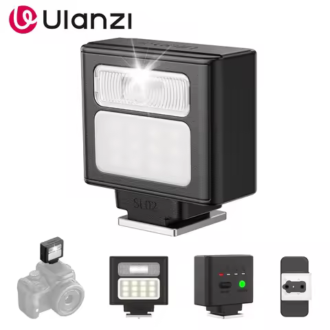 Ulanzi SL02 Spark Lite Camera Flash 6500K Mini Portable Photograph Video Light for Sony Canon Nikon 