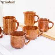 TOUCHMALL Sour Jujube Wooden Handmade Water Coffee Mug Big Belly Cup Tea Beer Juice Milk Mugs Drink Cups With Handle Kitchen Bar Drinkware D1W9