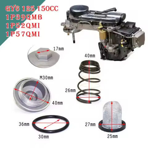 GY6 Engine Parts Oil Filter Auto Accessories 125/150 50cc To 150cc Plug Oil Filter Circuit Oil Scree