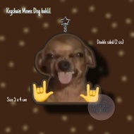 GANTUNGAN Keychain keyring acrylic dog cat meme cat meme bahlil key chain