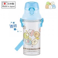 日本 Skater - 角落生物/角落小夥伴兒童塑膠直飲便攜式背帶透明水樽/水壺(480ml)