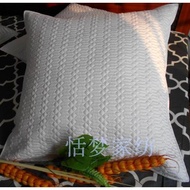 American White Precision Pure Cotton Quilted Large Cushion Cover Cushion Cover Bedroom Bed Sofa Use 