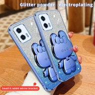 For Motorola Moto G73 Case Shockproof Electroplated Back Cover For Motorola Moto G73 Stand Phone Cas