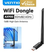 Vention USB WiFi Bluetooth Adapter AX900 for PC Desktop Penyesuai WiFi Bluetooth USB Vention AX900 u