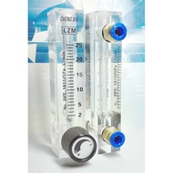 SPN 0.1-0.4 0.3-3 2-20 2-25lpm Lzm-6t N2 Nitrogen Flowmeter Rotameter With Valve Push In 6mm Tube