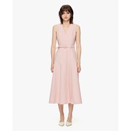 GIGI - Dress Sleeveless V-neck midi with belt G2102D252126-41