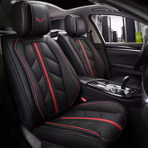 Leather Car Seat Covers for Nissan Qashqai J10 Almera N16 Note X-Trail T31 Leaf Patrol Y61 Juke Leaf
