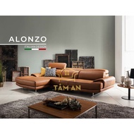 Ghế Sofa Da Cao Cấp ALONZO TamAn nội thất phòng khách TDI-626
