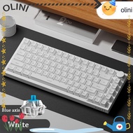 OLINI Gaming Keyboard, 82-Key Silent Mechanical Keyboard,  AK820 With Knob  Backlit Wired Keyboard G
