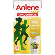 Anlene Gold Concentrate UHT Milk - Fat Free with Collagen -4x125ml- -(  BUY 5  PACKS   FREE  ONE PAC