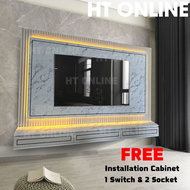 HT ONLINE 8ft Modern TV Cabinet Tv Cabinet Modern Elegant Wall Mounted Tv Cabinet Hall Cabinet Hangi