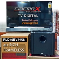 TV LED POLYTRON 40 INCH CINEMAX SOUNDBAR DIGITAL