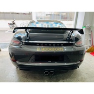 Porsche Cayman 718 982 GT4 Carbon Fiber rear trunk GT Spoiler lip bodykit body kit