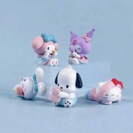 5 pcs Sanrio Pacha Dog Cake Topper Sanrio Melody Pacha Dog Children's Toys Birthday cake decorations