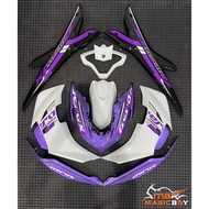 MAGICBOY COVER SET NVX155 NVX V2 AEROX 155 61 SERIES ROYAL PURPLE WHITE PURPLE PUTIH