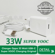 Charger Oppo F19 USB Type C Super Vooc 33 Watt