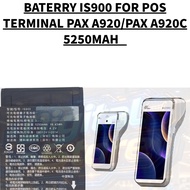 IS900 BATERRY PAX A920/A920C POS TERMINAL COMPATIBLE  A920/A920C LI-ION LITHIUM LON BATERRY 5250MAH