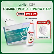 VERBLE x KIREI Combo Fresh & Strong Verble Hair Growth Serum Erhair + Kirei Extra Shampoo Herbal