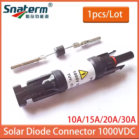 30A 20A 15A 10A DC Diode Solar Plug Connector Diode Connector For Solar PV System inne-knob Auto-loc