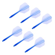 LazaraSuper 6 Pieces Transparent 2BA Thread Dart Shafts and Dart Flights Connection