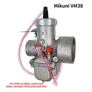 1PCS VM38 Carburetor For Mikuni Round Slide VM Series Yamaha TZ350 Carburador 38mm VM38-9 250cc to 5