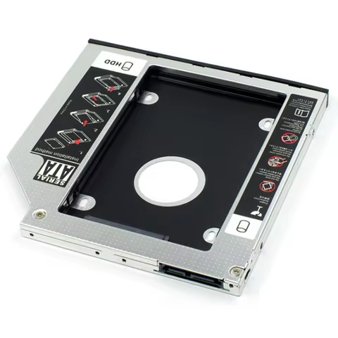 Universal 2nd HDD Caddy 12.7mm SATA 3.0 for 2.5'' 2T SSD Case Hard Disk Enclosure for ThinkPad T420 