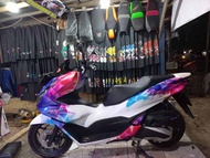 striping stiker decal full bodi honda PCX new 160 motif color