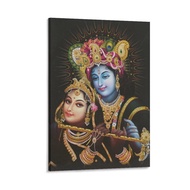 Wall Painting Indian God Poster Krishna and Radha (7) Canvas Painting Wall Art Poster for Bedroom Li