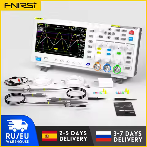 FNIRSI-1014D Dual Channel Desktop Digital Oscilloscope 100MHz* 2 Analog Bandwidth 1GSa/s Sampling Ra