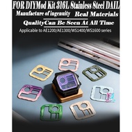 AE1300 DIY Watch Dial Faceplates Snowflake Watch Accessories For Original AE1200 Watch Dial Mod Kit 