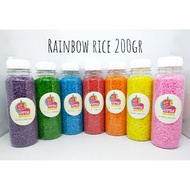 Rainbow rice Sensory Play 200gr/colorful rice/Color rice/Sensory Play