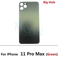 Big Hole Back Glass Battery Cover For Phone 11 11 Pro Max Housing Back Housing Battery Door Cover