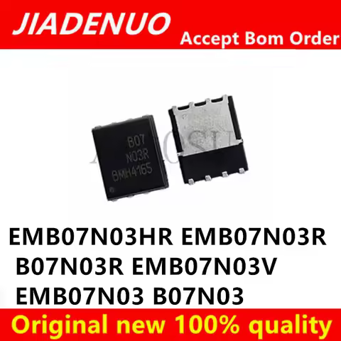 (5piece)100% NewEMB07N03R EMB07N03HR B07N03R EMB07N03V EMB07N03 B07N03 QFN-8 Chipset