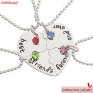 WISKLY 4 Bff Creative Love Necklace Best Friend Froever Womens Necklace