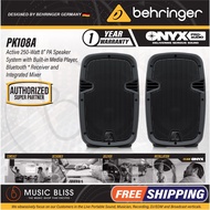Behringer PK108A Active 250W 8" PA Speaker System with Bluetooth (PK-108A / PK 108A)