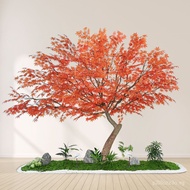 Artificial Maple Tree Mall Hotel Fake Maple Tree Green Plant Fake Tree Decoration Indoor Landscaping