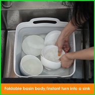Foldable Dish Tub Foldable Portable Washer Basket Dish Tub Fruit Washer for Fruit Food Pasta Washer 