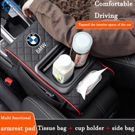 Car Armrest Box Pad Multifunctional Cup Holder Car Tissue Box Height Increasing Pad Car Interior Lea