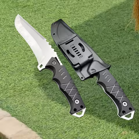Kydex Sheath Knife 9CR18MOV Blade Nylon Fiber Handles Tactics Hunting knife High Hardness Outdoor Wi